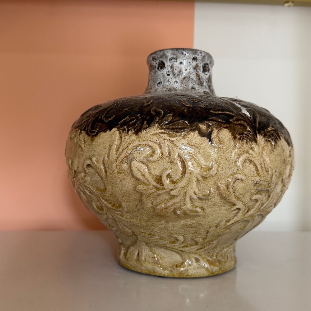 Elegant Textured Ceramic Vase